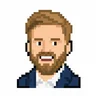 Pixel-art headshot of Tyler Helps